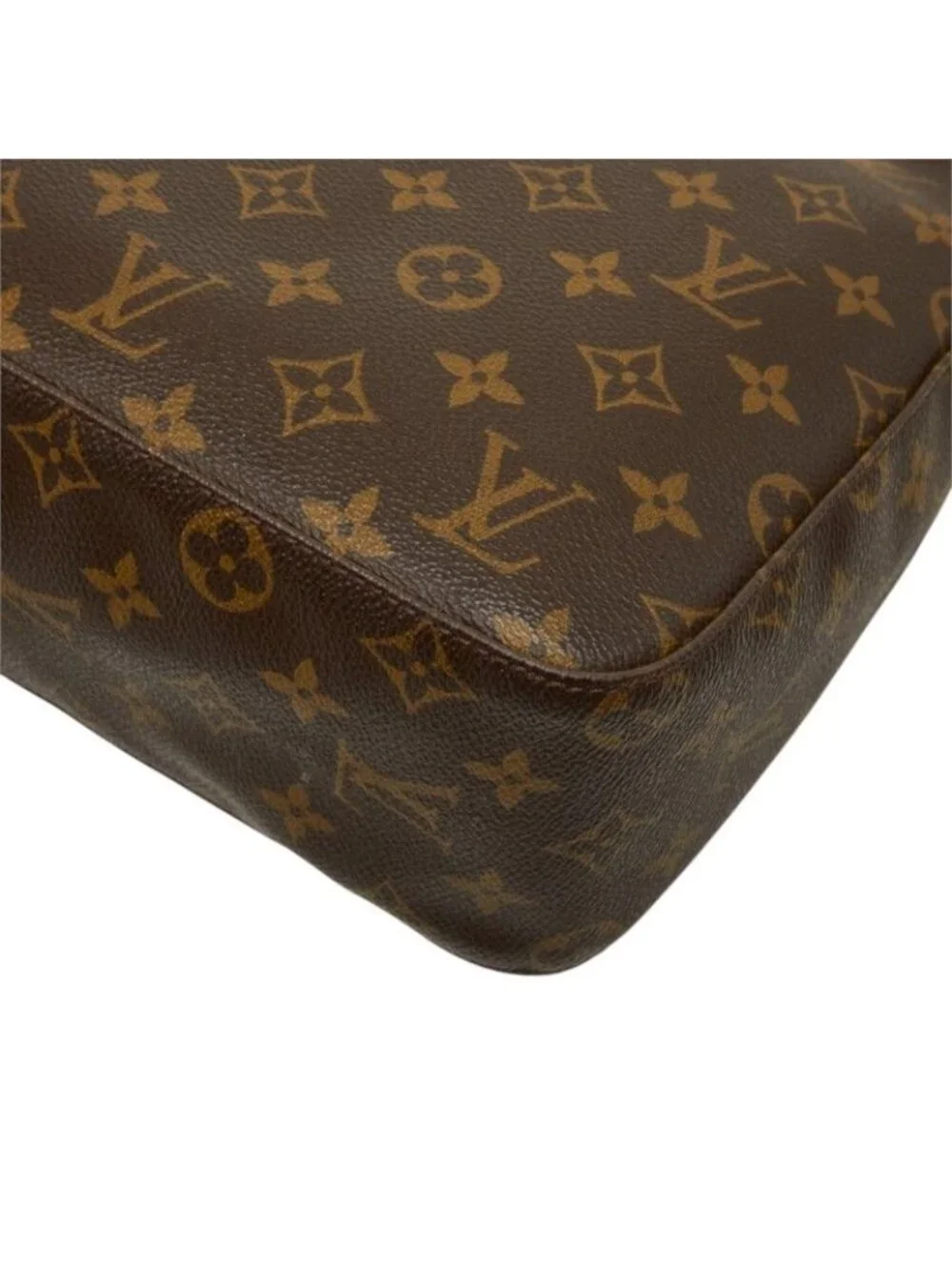Louis Vuitton Monogram Looping MM Shoulder Bag Brown Leather